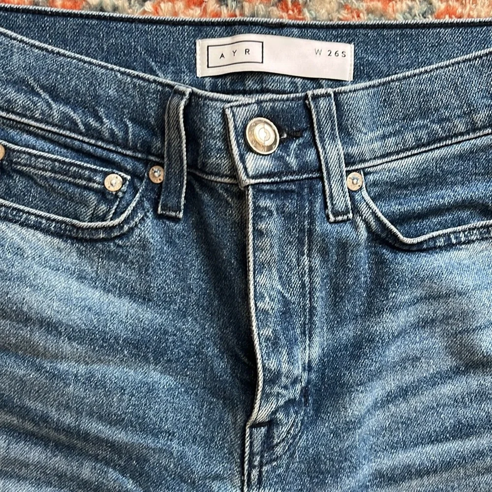 AYR Women's Dark Blue Flare Jeans - Picture 2 of 5